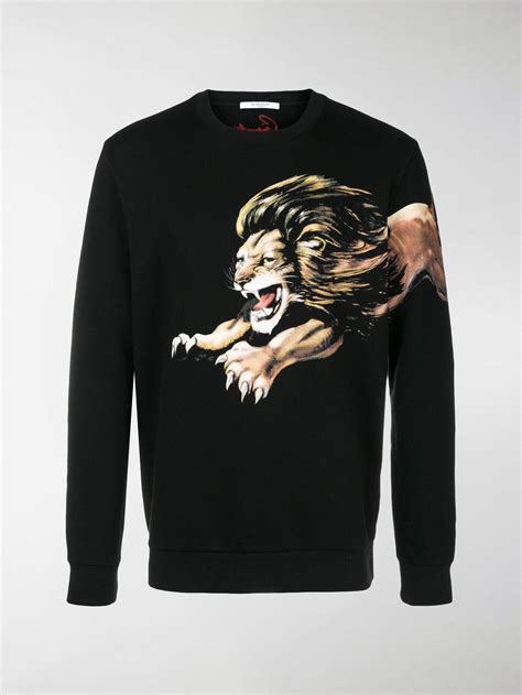 givenchy jumper lion blue|givenchy men's black hoodie.